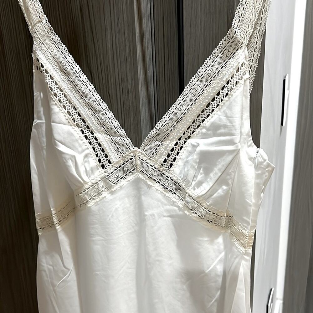 NWT REVOLVE RUMORED Rosita 100% cotton crochet lace slip dress US 8 - Picture 4 of 11